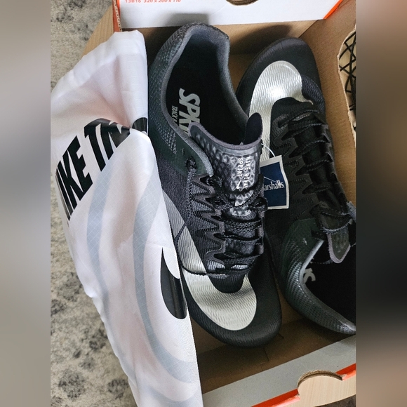New Nike Zoom Rival Sprinter Black Silver Men's Shoes Size 13. - Picture 2 of 13